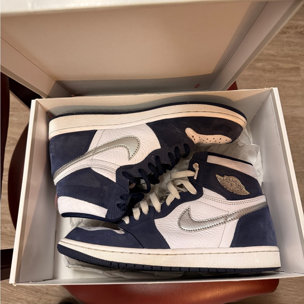 AIR JORDAN 1 OG MIDNIGHT NAVY CO.JP authentic size 8 rare vtg RARE vnds Nike